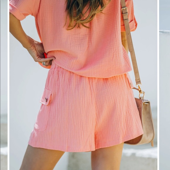 Vici Collection Button Down Top & Bottom Set - Picture 2 of 6